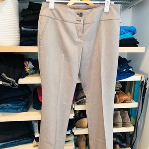 Gray/white striped Limited dress pants